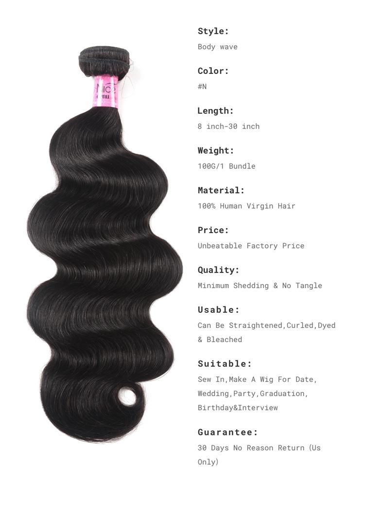 OPHELIA Hair Bundle Body Wave Human Weave Hair