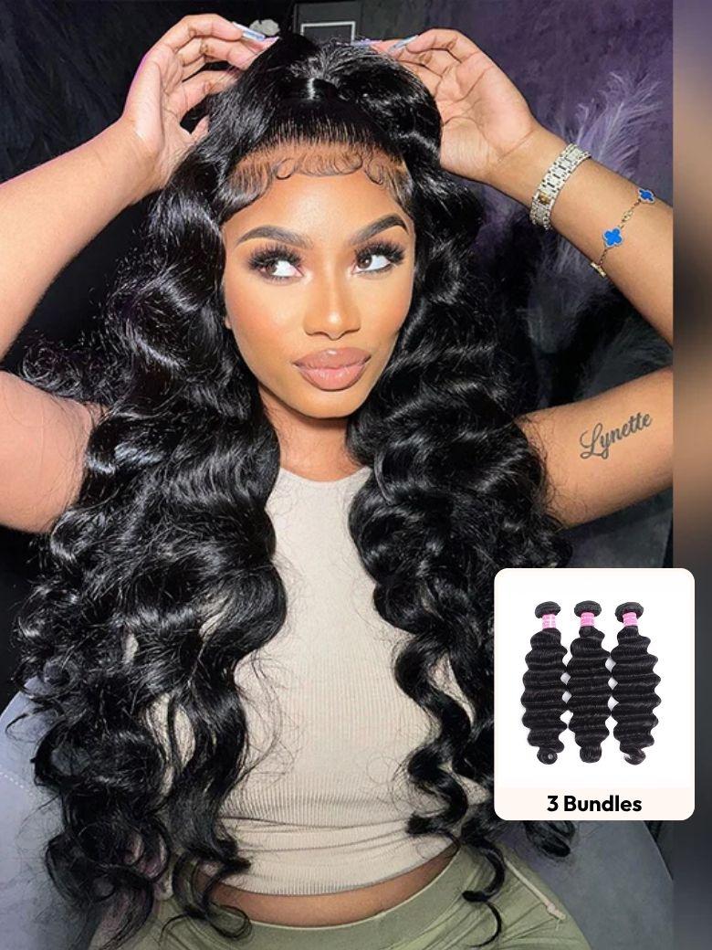OPHELIA Hair Loose Deep Wave Virgin Human Hair Weft